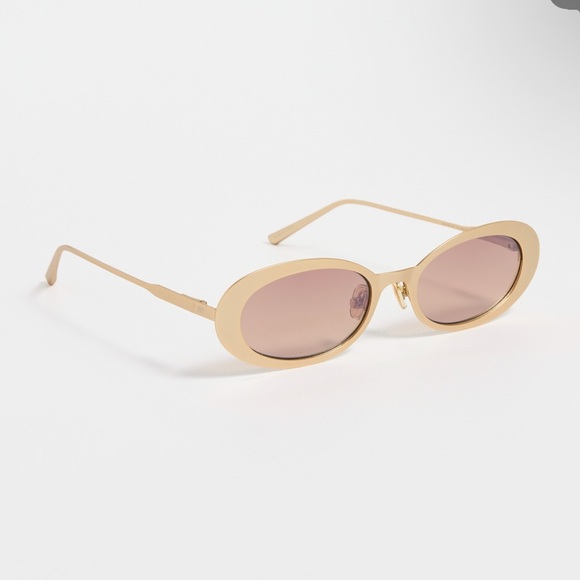Elisa Johnson NWT lyric Leigh Gold Sunglasses - Picture 3 of 9